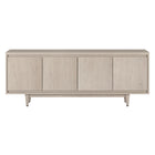 Hudson&Canal Aelin TV Stand for TV's up to 75" - Alder White-A modern contemporary design accommodates TVs up to 75" for your entertaining space