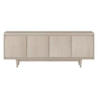 Hudson&Canal Aelin TV Stand for TV's up to 75" - Alder White-A modern contemporary design accommodates TVs up to 75" for your entertaining space
