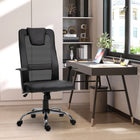Vinsetto High Back Mesh Computer Desk Chair with Armrests - Black-Color: Black