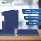 Davis Group Premium Economy Binder - Round Ring - 2" - Royal Blue - 6 Pack-Ideal for Conferences, Reference, Colleges & Universities