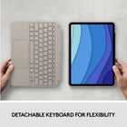 Logitech Combo Touch iPad Pro 11-inch (1st, 2nd, 3rd, 4th gen - 2018, 2020, 2021, 2022) Keyboard Case - Sand-Detachable keyboard and adjustable kickstand: Remove the keyboard when you're done typing for more flexibility and enjoy 50 degrees of adjustable viewing angles