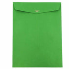 JAM Paper 10" x 13" Recycled Open End Catalog Envelopes with Clasp Closure, Green, 25 Pack (87519a)-Green