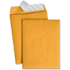 Quality Park Redi-Strip Kraft Catalogue Envelopes - 9" x 12"-Removable strip provides a clean, quick seal immediately upon contact without the use of moisture
