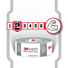 3M  1030 Basic Duct Tape - 1.88" W x 30 yd L - Grey-Silver color tape