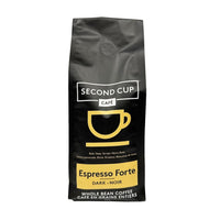 Second Cup Espresso Forte Dark Whole Bean Coffee - 312 g-312 g whole bean coffee per bag