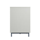 Manhattan Comfort Brighton 60" Modern Fireplace - Black and Beige - Set of 2-Home Assembly Required. All Hardware Included