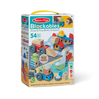 Melissa & Doug Blockables Vehicles 54-Piece Playset-Melissa & Doug Blockables are connectable, stackable, and playable solid wood building blocks, perfect for little hands and big imaginations, special connectors let kids 2 and older easily snap together smooth, colorful blocks to create fun vehicles to play with, or combine to build their own silly and cool creations