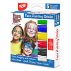 Kwik Stix Face Stix Face Painting Sticks Set - 6 Colours - 3 Pack-Quick drying! Paints dry quickly and will not smudge