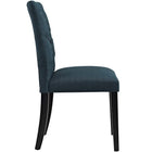 Modway Duchess Button Tufted Fabric Dining Chair - Azure-Dense Foam Padding