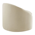 Modway Sadie Slipcovered Linen-Blend Round Accent Chair - Linen-Simple Setup Required