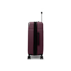 Bugatti Monaco 26.5" Hardside Medium Check-in Luggage - Vegan Leather Trim -  Fig-Telescopic trolley handle with multi-stage
locking heights