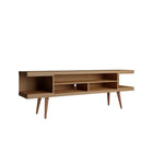 Manhattan Comfort Utopia 70.47" Modern TV Stand - Maple Cream-Fashionable Splayed Legs made from Solid Wood for Extra Durability
