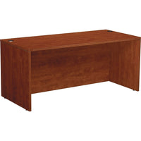 Office Star Napa Collection 66" Desk Shell, Cherry-Features 1” tops and end panels, and 5/8” modesty panels