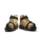 Impacto Sasquatch Hexagonal Steel Ice Cleats with Straps - XLarge - Men 13-14.5 - Black - 1 Pair-Ice traction cleats BITE into ice and snow