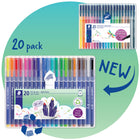 Staedtler Triplus Broadliner Pens - 1.0mm - Assorted Colours - 20 Pack-Assorted Colours
