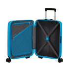 American Tourister 19" Rejoy Carry-on Luggage - 360-Degree Spinner - Azure Blue-Retracting top carry-handle stays close to the case to protect against damage