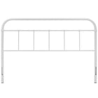 Modway Serena King Steel Headboard - White-Assembly Required