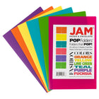 JAM Paper Legal Plastic 2 Pocket POP Folders - Durable School Folders - Assorted Fashion Colours - 6 Pack-Size: 9 x 14.5 inches | Easily fits A4 documents 