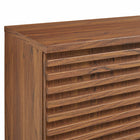Modway Render Wall Mounted Bathroom Cabinet - Walnut-Wood Look Finish