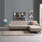 Modway Solvea Moroccan Trellis Shag Area Rug - 5 ft W x 8 ft L - Beige/Ivory-Gripping Jute Fabric Underside 