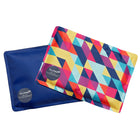 Fit + Fresh Coolers Soft Ice Packs - Rainbow + Navy Blue - 2 Pack-Top-quality, stretchy nylon and eco-friendly gel: these reusable ice packs for lunch boxes stay flexible when frozen, providing insulation for bottles, food and beverages