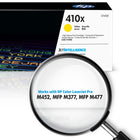 HP 410X (CF412X) Yellow High Yield Original LaserJet Toner Cartridge-Page yield of HP 410X: approx. 5,000 pages yellow