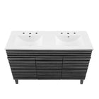 Modway Render 48" Double Sink Bathroom Vanity - Charcoal/White-9