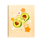 Hilroy Avocado Notebook - 160 pages - 10-1/2" H x 8-5/8" W - Orange-Semi rigid front & back cover​
