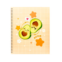 Hilroy Avocado Notebook - 160 pages - 10-1/2" H x 8-5/8" W - Orange-Semi rigid front & back cover​