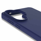 Blu Element Silicone MagSafe Cell Phone Case for Galaxy S26 Ultra - Navy-Raised edges for screen and camera protection