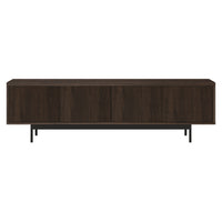 Hudson&Canal Whitman TV Stand for TV's up to 75" - Alder Brown-A transitional design accommodates TVs up to 75" for your entertaining space