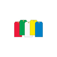Blank Cardstock Tags, Hole Only, Red, 100 Pack (SAW586)-Red tags