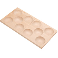 Yellow Door 10-Frame Domino Tray-This appealing wooden tray offers a different representation of a 10-frame, enabling children to explore number patterns to 10 in a new way.