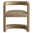 Modway Winslow Performance Velvet Barrel Accent Chair - Taupe-8