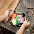 Yellow Door Vegetable Sensory Play Stones 8-Piece Set-Safe for children aged 2 years and up