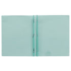 Staples 3-Prong Fastener Poly Report Cover - Aqua-Sheet Capacity: 80