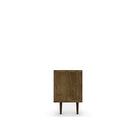 Manhattan Comfort Liberty MDP and MDF 70.86"W TV Stand, Rustic Brown and White (202AMC96)-Fashionable Splayed Legs made from Solid Wood for Extra Durability.