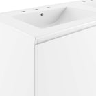 Modway Bryn 48" Wall-Mount Double Sink Bathroom Vanity - White-Assembly Required