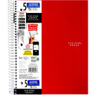 Five Star 5-Subject Premium Notebook With Perforated Pages, 11" x 8-1/2", Assorted Colours, 400 Pages-Dimensions: 11" H x 8-1/2" W