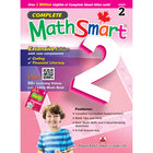 Popular Book Company Complete MathSmart for Grade 2 - Extensive Edition - English-QR codes which bring students to educational videos online 