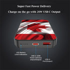 MyBat Pro 10000mAh 20W Power Bank - Canada Flag-Charges two devices simultaneously