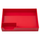 Jam Paper Stackable Half Desk Trays - Red-Quantity: 1 Stack-able Half Tray per Pack