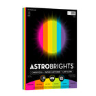Astrobrights 65lb Cover Paper - 8.5" W x 11" H - Fiesta - 6-Colour - 150 Pack-In this pack of 150 sheets, you will get 25 sheets each of Fireball Fuchsia, Cosmic Orange, Solar Yellow, Terra Green, Lunar Blue and Gravity Grape