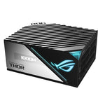 ASUS ROG Thor Platinum 1000W Gaming Power Supply-ROG heatsinks have 2x more volume than traditional designs, facilitating lower temperatures, longer component lifespan, and extended 0dB operation