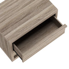 Manhattan Comfort Navis 26" Contemporary 2-Drawer Nightstand - Natural Oak-Available in three versatile finishes: Natural Oak, Charcoal Grey, and Whitewashed Oak to suit different décor styles