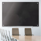 Quartet Infinity Magnetic Glass Dry-Erase Board - Balck - 24" W x 18" L-Frameless board design blends seamlessly into any environment
