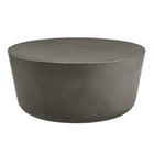 Modway Brion Round Indoor/Outdoor Patio Concrete Coffee Table - Grey-Concrete Construction