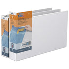 QuickFit Heavy Duty 11" x 17" Spreadsheet Binder - D Ring - 2" - White - 2 Pack-3 Ring Binder