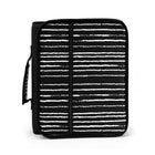 Pep Rally 2" Zipper Binder - Stripes Design-Large capacity zipper binder