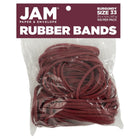 JAM Paper Colourful Rubber Bands - Size 33 - Burgundy - 100 Pack-Colour: Burgundy Maroon | Colourful Elastic Rubberbands